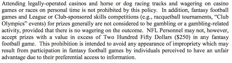 Illustration for article titled The NFL's Gambling Policy Is A Mess